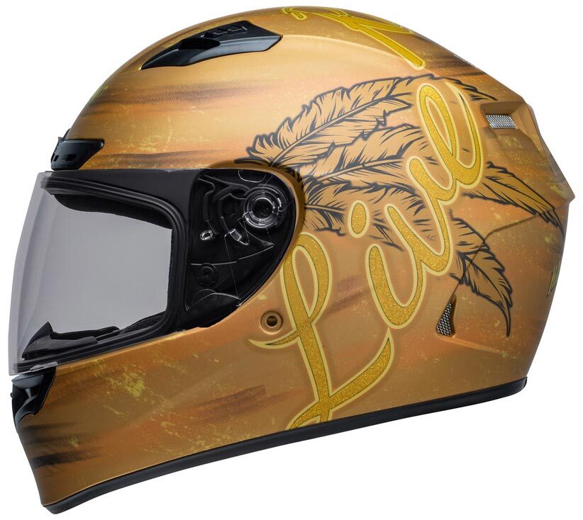 Bell Qualifier DLX MIPS Hart Luck Live Matte Gold Helmet