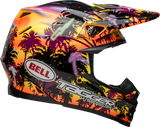 Bell Moto-9S Flex Tagger Tropical Fever Yellow/Orange Helmet