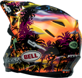 Bell Moto-9S Flex Tagger Tropical Fever Yellow/Orange Helmet