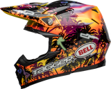 Bell Moto-9S Flex Tagger Tropical Fever Yellow/Orange Helmet