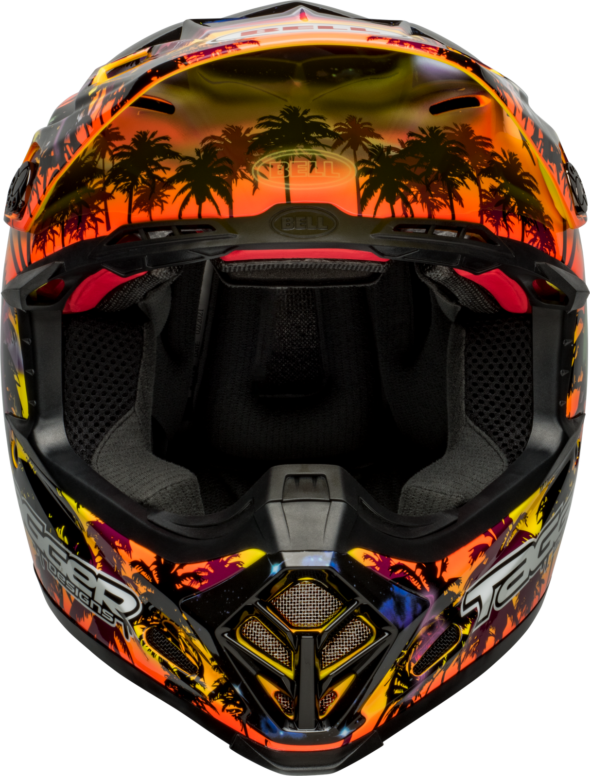 Bell Moto-9S Flex Tagger Tropical Fever Yellow/Orange Helmet