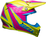 Bell Moto-9S Flex Sprite Gloss Yellow/Magenta Helmet