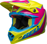 Bell Moto-9S Flex Sprite Gloss Yellow/Magenta Helmet