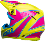 Bell Moto-9S Flex Sprite Gloss Yellow/Magenta Helmet