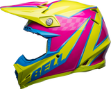 Bell Moto-9S Flex Sprite Gloss Yellow/Magenta Helmet