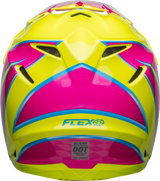 Bell Moto-9S Flex Sprite Gloss Yellow/Magenta Helmet