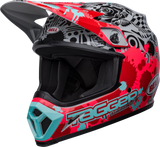 Bell MX-9 MIPS Tagger Splatter Gloss Bright Red/Grey Helmet