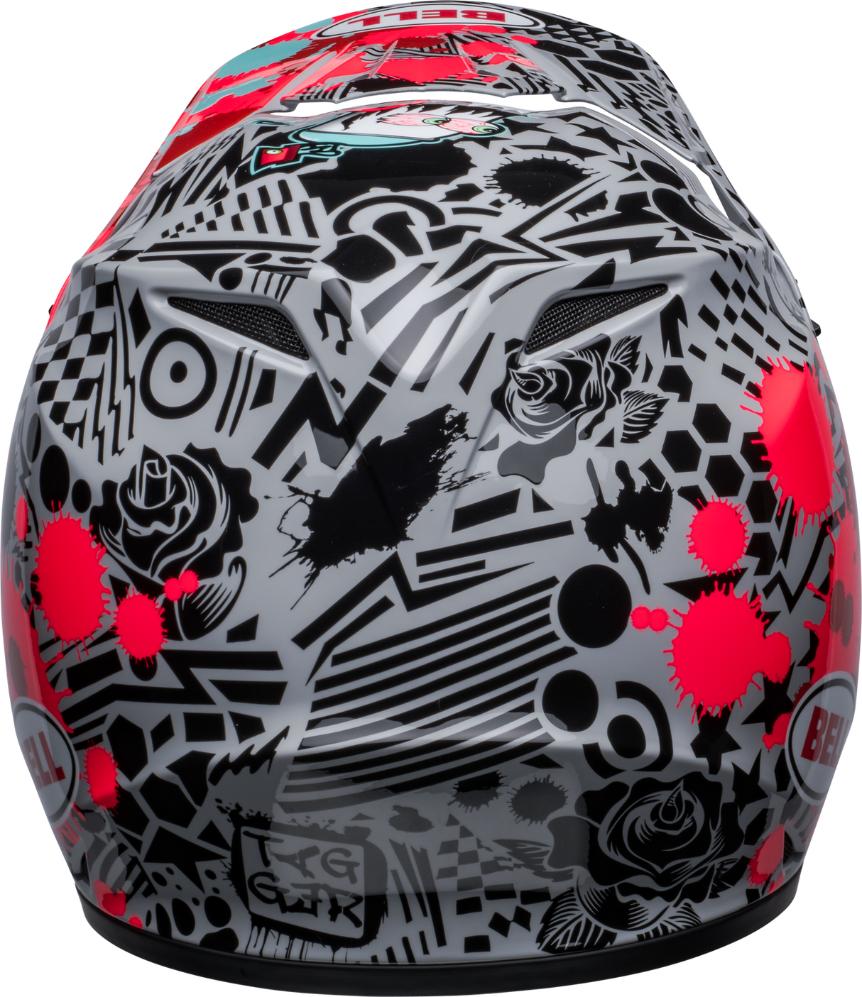 Bell MX-9 MIPS Tagger Splatter Gloss Bright Red/Grey Helmet