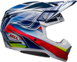 Bell Moto-10 Spherical Pro Circuit Tomac Replica 2023 Gloss Blue/White Helmet - EasyR