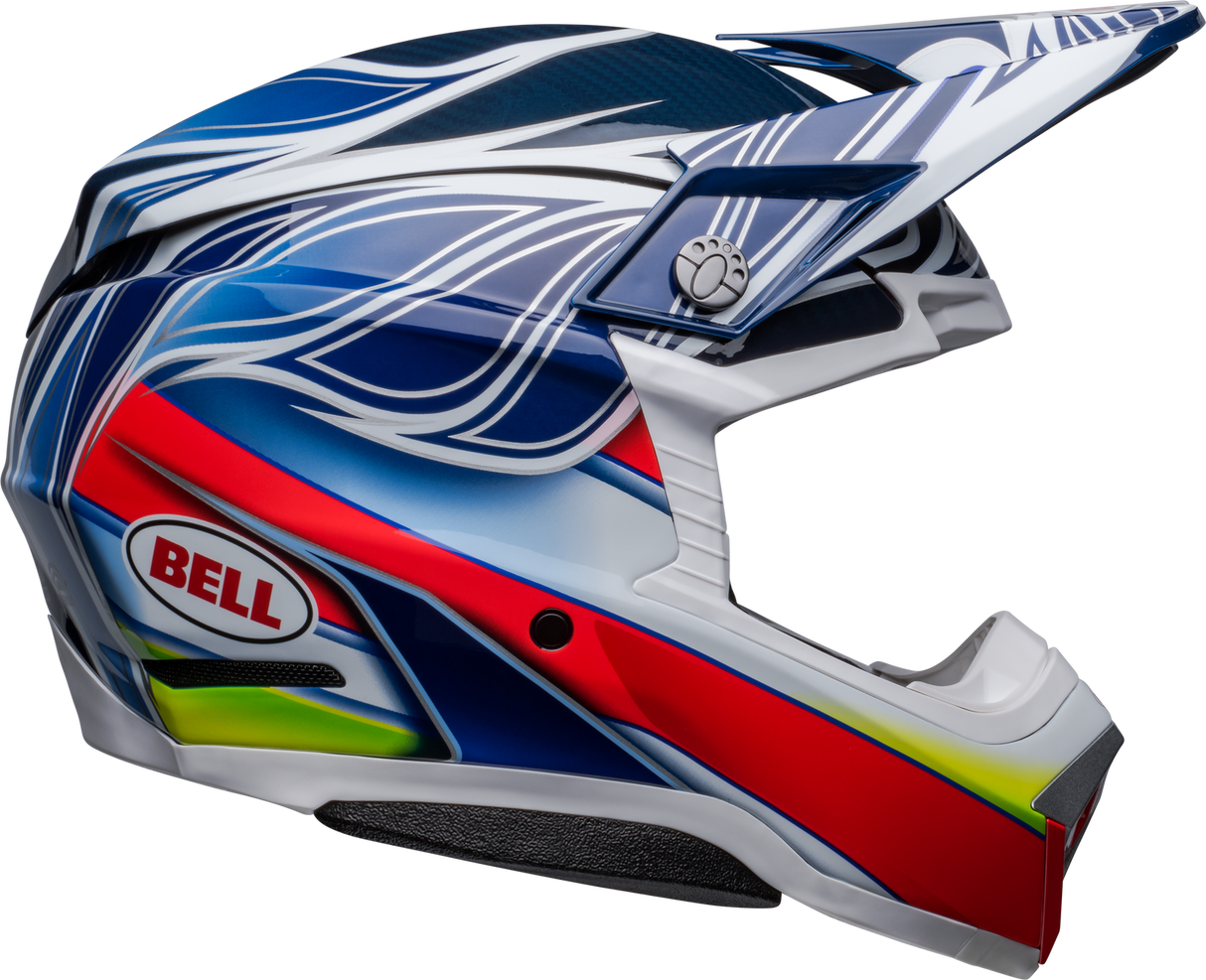 Bell Moto-10 Spherical Pro Circuit Tomac Replica 2023 Gloss Blue/White Helmet - EasyR