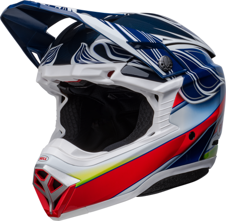 Bell Moto-10 Spherical Pro Circuit Tomac Replica 2023 Gloss Blue/White Helmet - EasyR