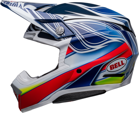 Bell Moto-10 Spherical Pro Circuit Tomac Replica 2023 Gloss Blue/White Helmet - EasyR