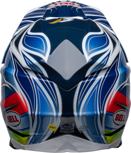 Bell Moto-10 Spherical Pro Circuit Tomac Replica 2023 Gloss Blue/White Helmet - EasyR