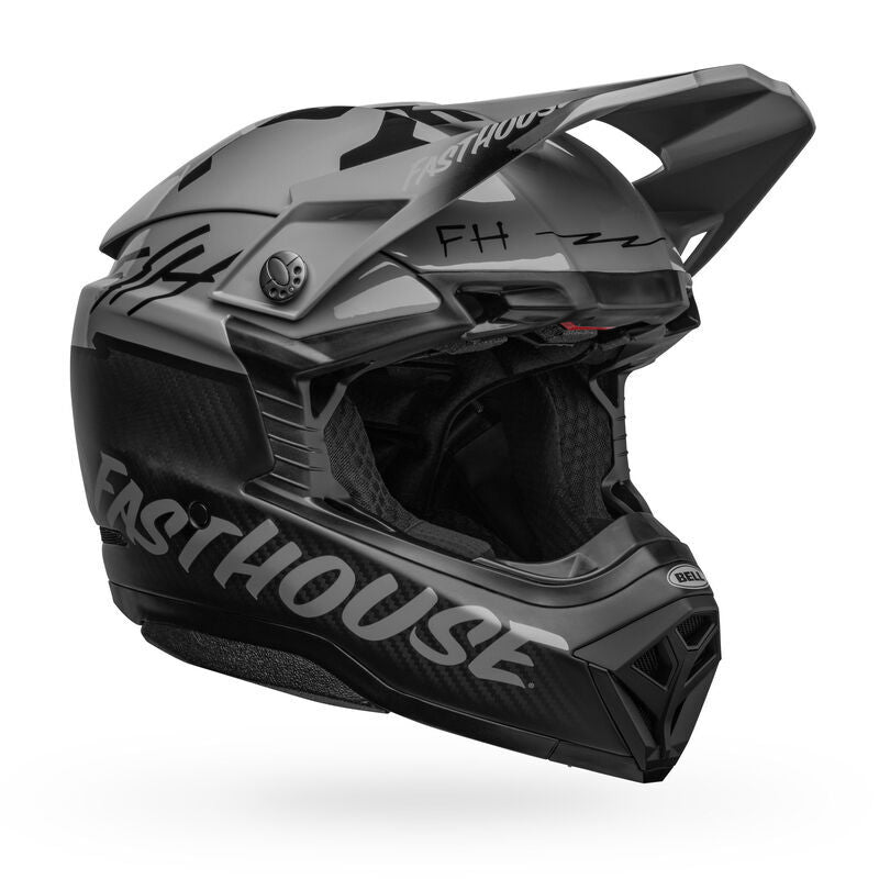 Bell Moto-10 Spherical Fasthouse BMF Limited Edition Matte & Gloss Grey/Black Helmet - EasyR