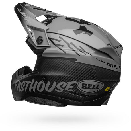 Bell Moto-10 Spherical Fasthouse BMF Limited Edition Matte & Gloss Grey/Black Helmet - EasyR