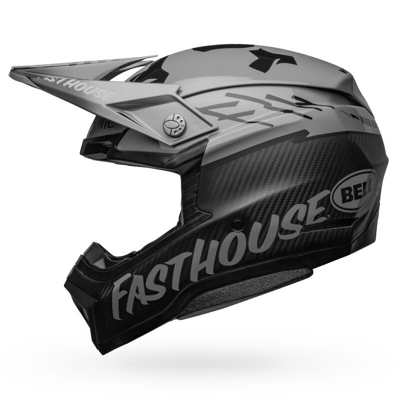 Bell Moto-10 Spherical Fasthouse BMF Limited Edition Matte & Gloss Grey/Black Helmet - EasyR