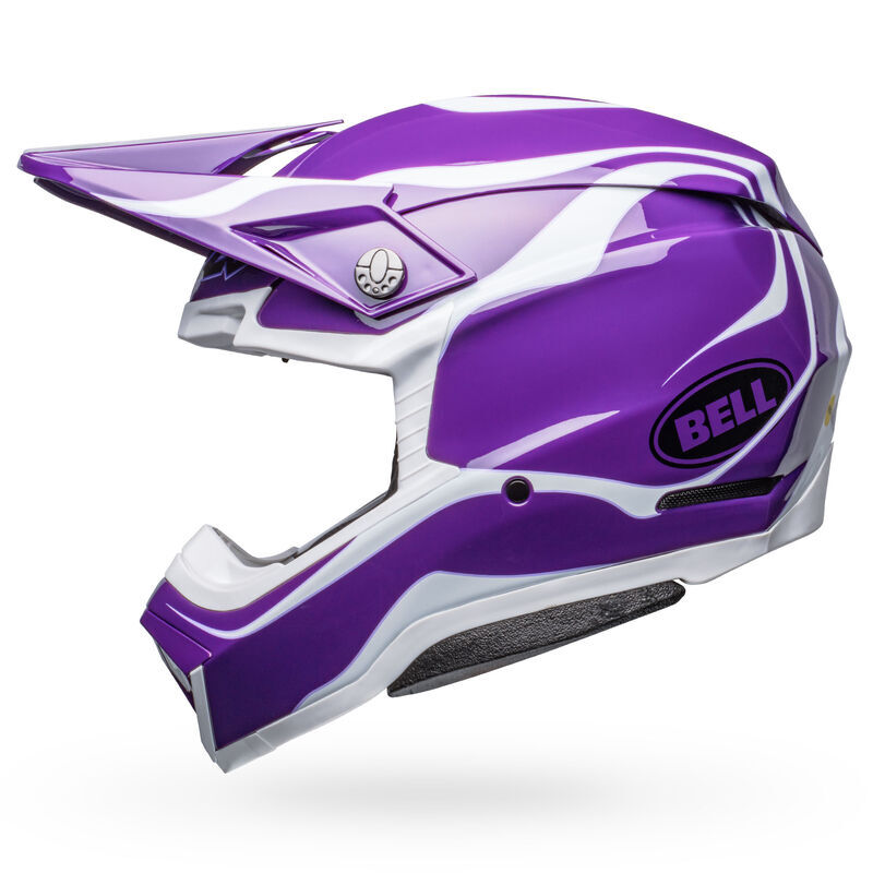 Bell Moto-10 Spherical Slayco Limited Edition Purple/White Helmet