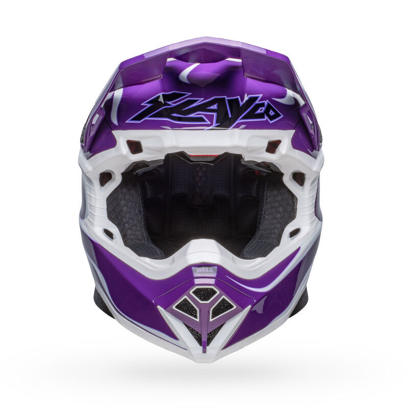 Bell Moto-10 Spherical Slayco Limited Edition Purple/White Helmet