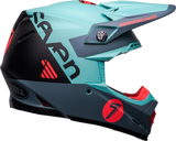 Bell Moto-9S Flex Seven Vanguard Limited Edition Matte Aqua/Black Helmet