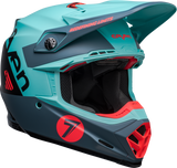 Bell Moto-9S Flex Seven Vanguard Limited Edition Matte Aqua/Black Helmet