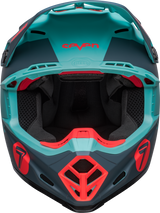 Bell Moto-9S Flex Seven Vanguard Limited Edition Matte Aqua/Black Helmet