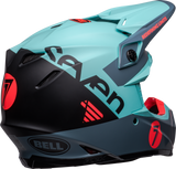 Bell Moto-9S Flex Seven Vanguard Limited Edition Matte Aqua/Black Helmet