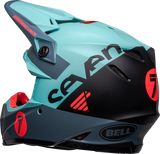 Bell Moto-9S Flex Seven Vanguard Limited Edition Matte Aqua/Black Helmet