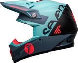 Bell Moto-9S Flex Seven Vanguard Limited Edition Matte Aqua/Black Helmet