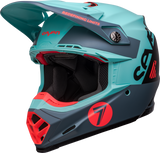 Bell Moto-9S Flex Seven Vanguard Limited Edition Matte Aqua/Black Helmet