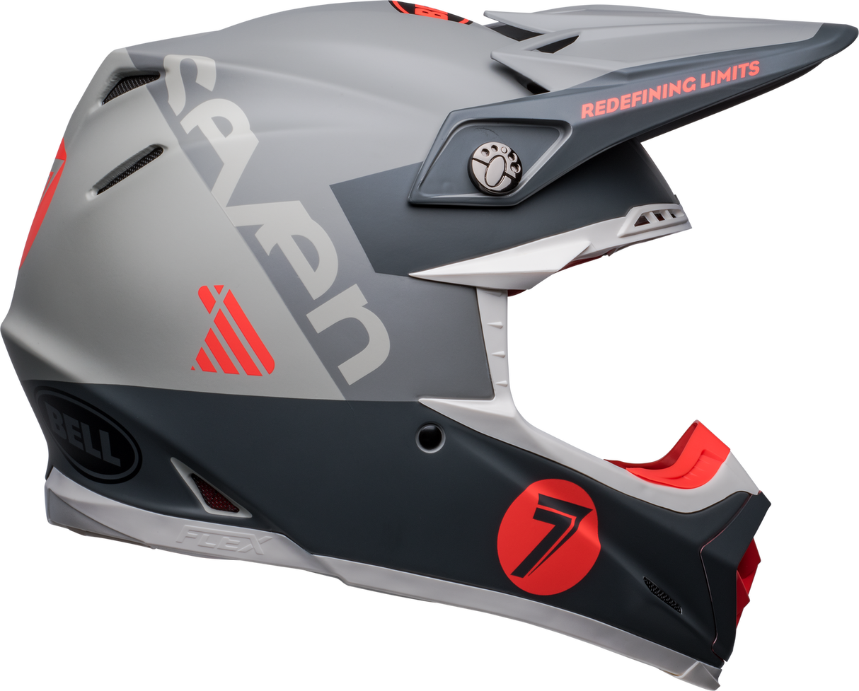 Bell Moto-9S Flex Seven Vanguard Limited Edition Matte Charcoal/Orange Helmet