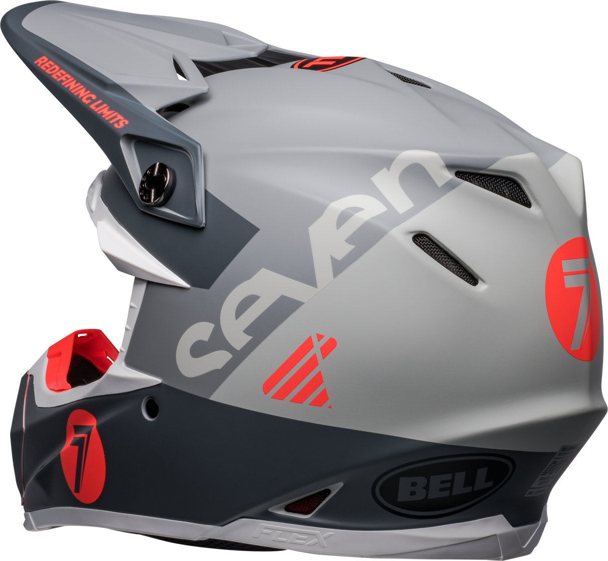 Bell Moto-9S Flex Seven Vanguard Limited Edition Matte Charcoal/Orange Helmet