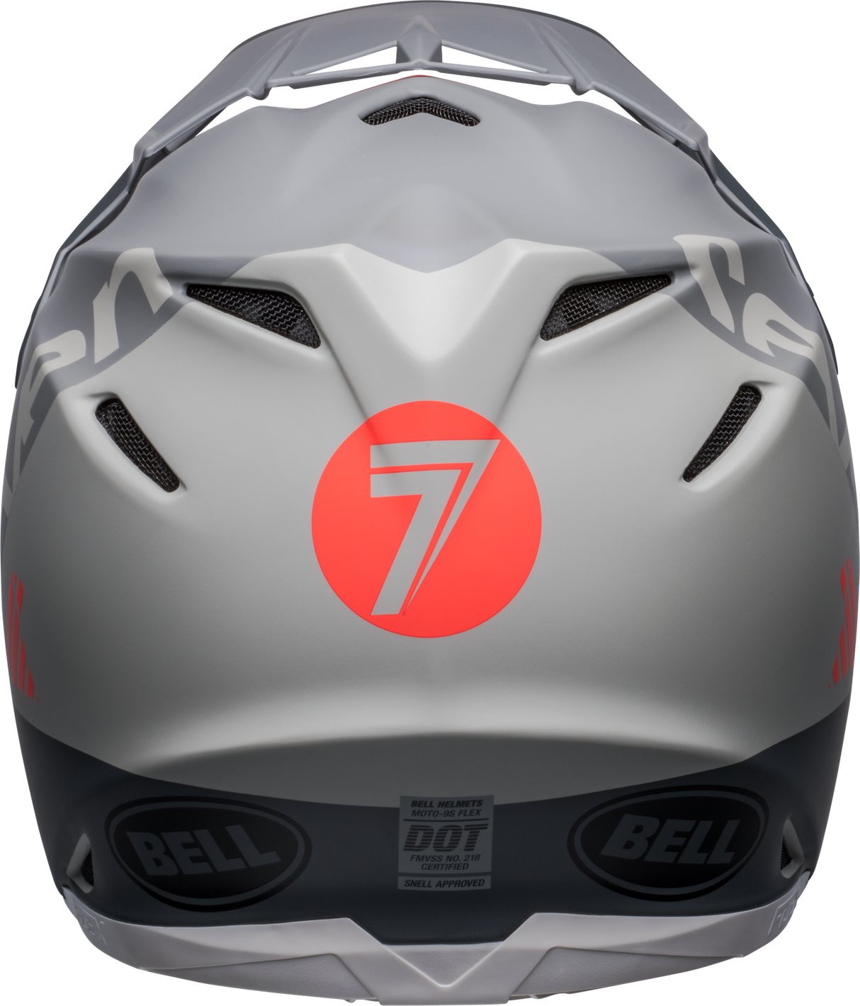 Bell Moto-9S Flex Seven Vanguard Limited Edition Matte Charcoal/Orange Helmet