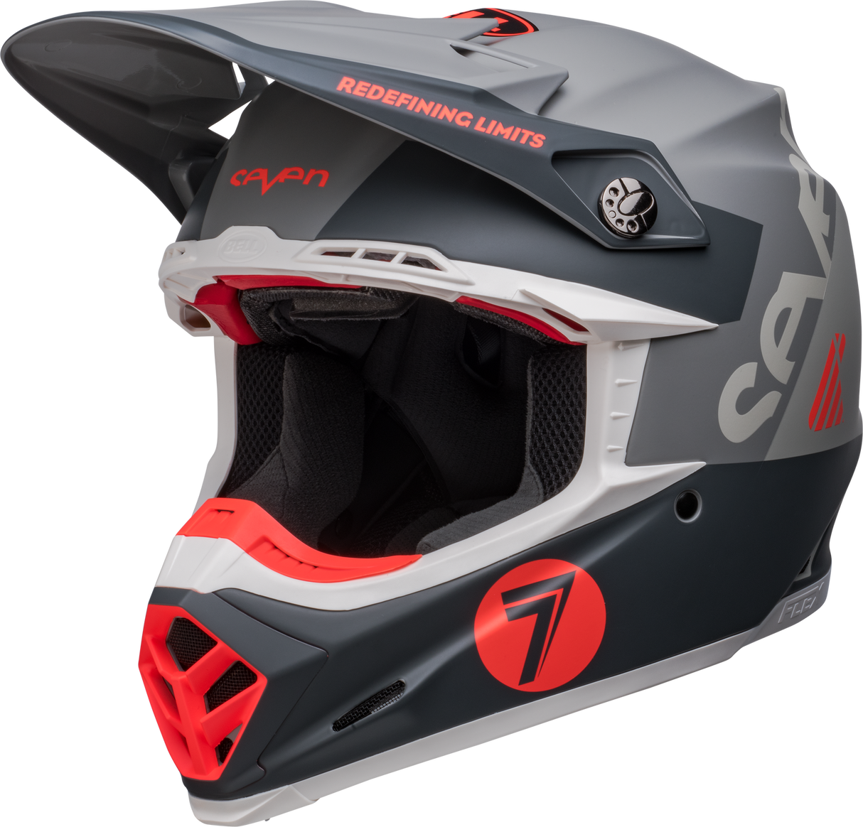 Bell Moto-9S Flex Seven Vanguard Limited Edition Matte Charcoal/Orange Helmet