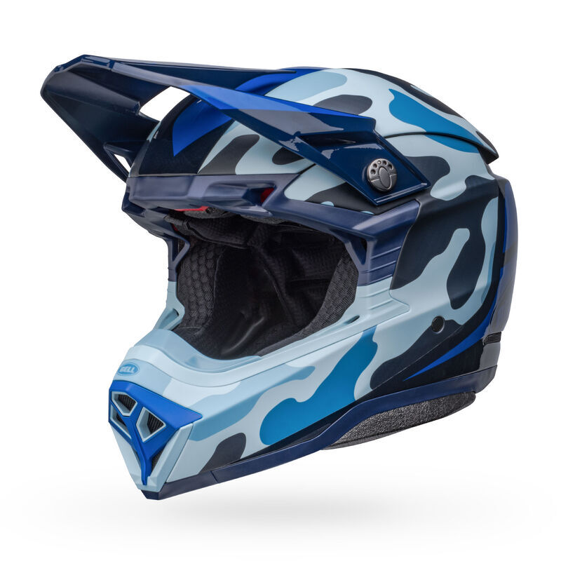 Bell Moto-10 Spherical Ferrandis Mechant Matte & Gloss Dark Blue/Light Blue Helmet [Size: LG] [INTERNAL]