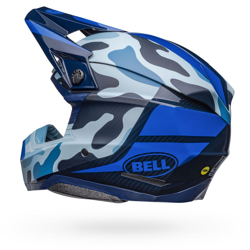 Bell Moto-10 Spherical Ferrandis Mechant Matte & Gloss Dark Blue/Light Blue Helmet [Size: LG] [INTERNAL]