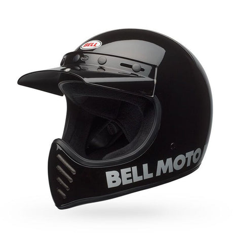 Bell Moto-3 Classic Gloss Black Helmet - EasyR