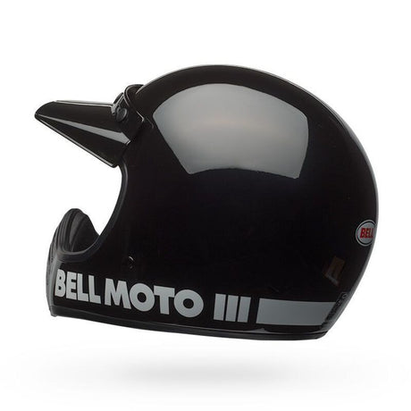 Bell Moto-3 Classic Gloss Black Helmet - EasyR