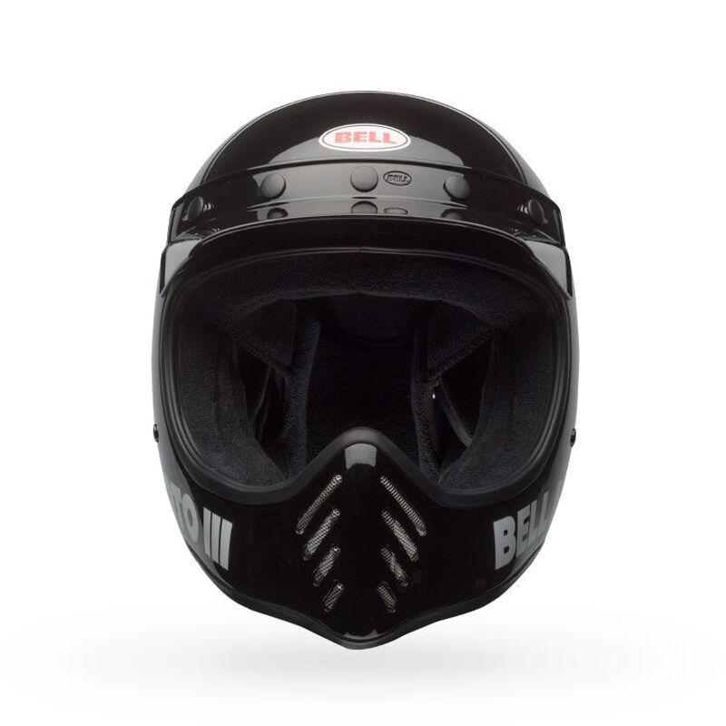 Bell Moto-3 Classic Gloss Black Helmet - EasyR