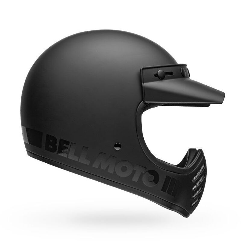 Bell Moto-3 Classic Matte & Gloss Black Helmet - EasyR