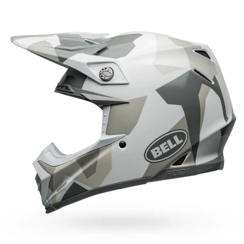 Bell Moto-9S Flex Rover Gloss Camo White Helmet