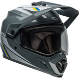 Bell MX-9 Adventure MIPS Alpine Gloss Grey/Blue Helmet