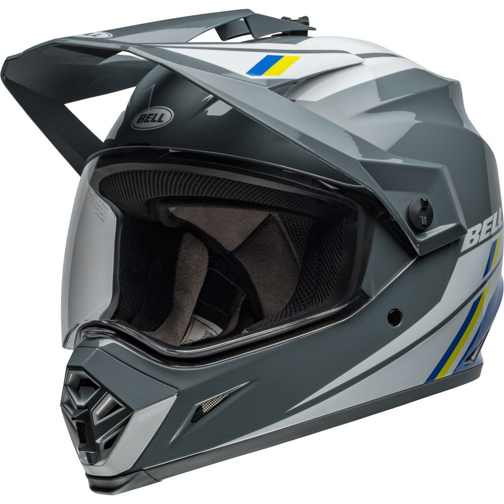 Bell MX-9 Adventure MIPS Alpine Gloss Grey/Blue Helmet