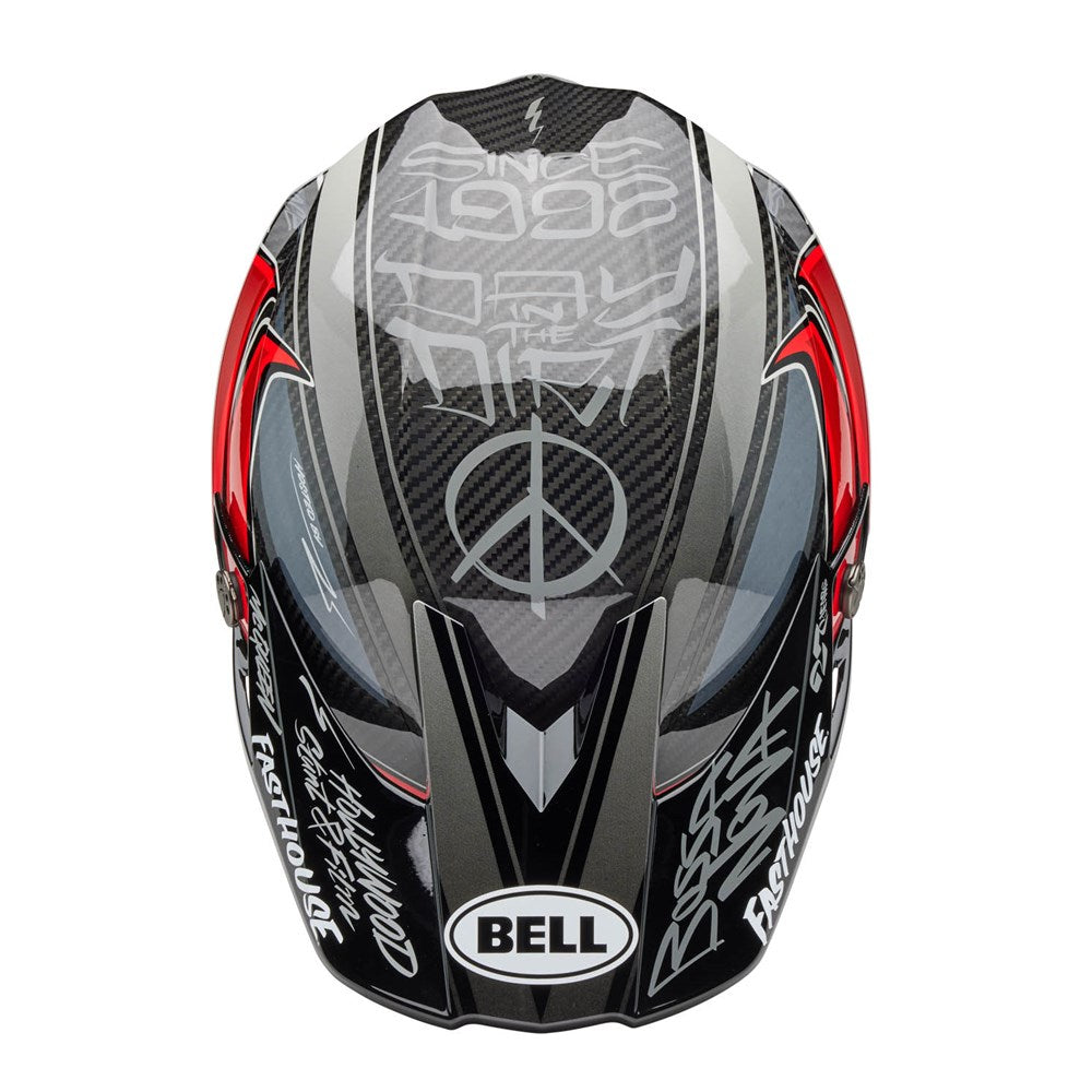 Bell Moto-10 Spherical Fasthouse Day In The Dirt 25 Limited Edition Grey/Red Helmet