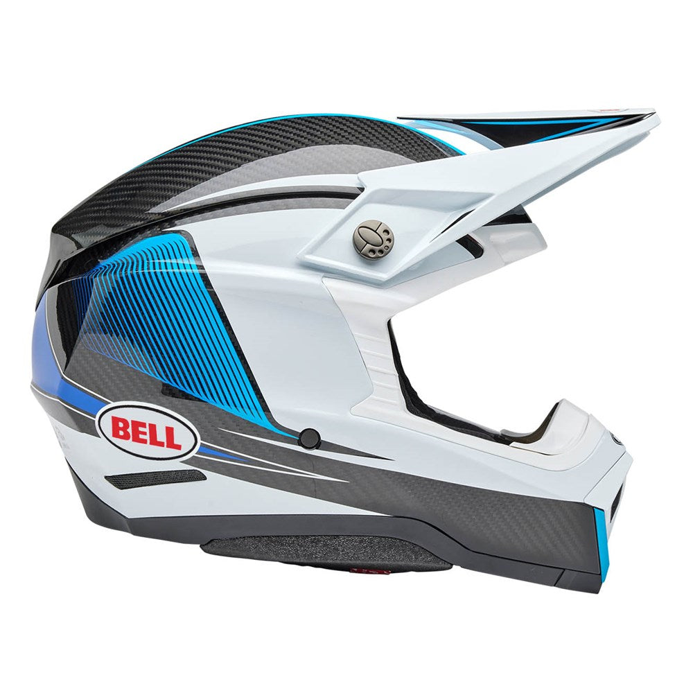 Bell Moto-10 Spherical Evade Gloss White/Blue Helmet