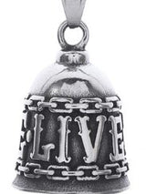 Twin Power Guardian Bell Silver w/Silver Live to Ride in Chains [INTERNAL]