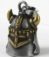 Twin Power Guardian Bell Silver w/Gold Viking Helmet