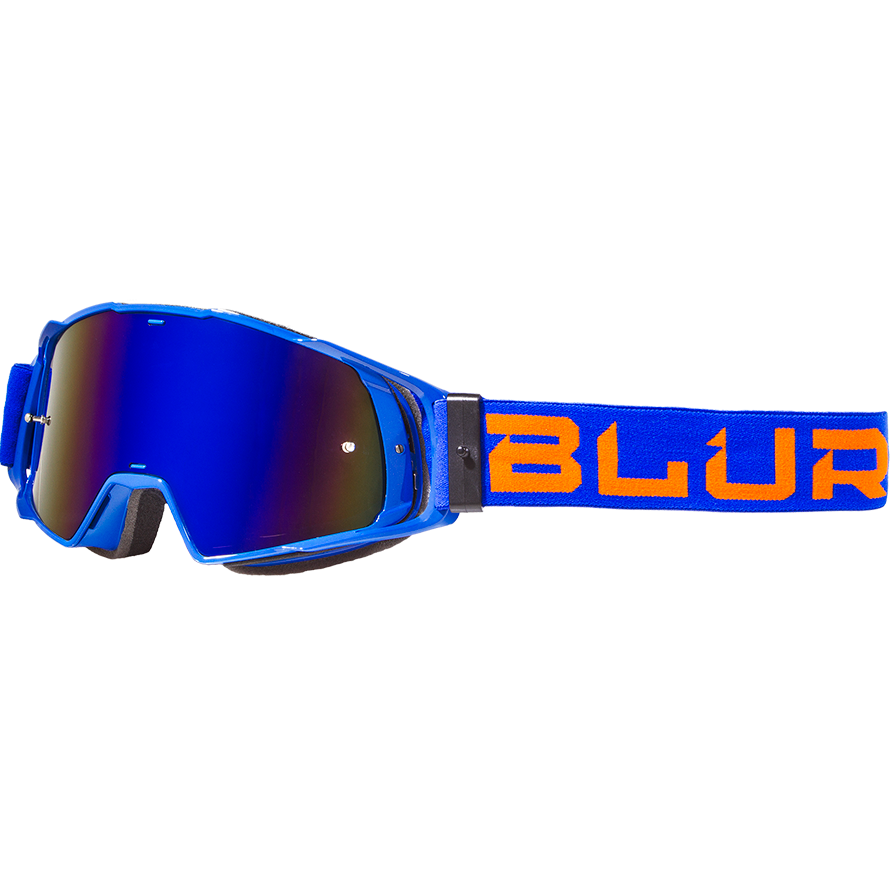 Blur B-20 Goggle Flat Blue/Orange w/Radium Blue Lens