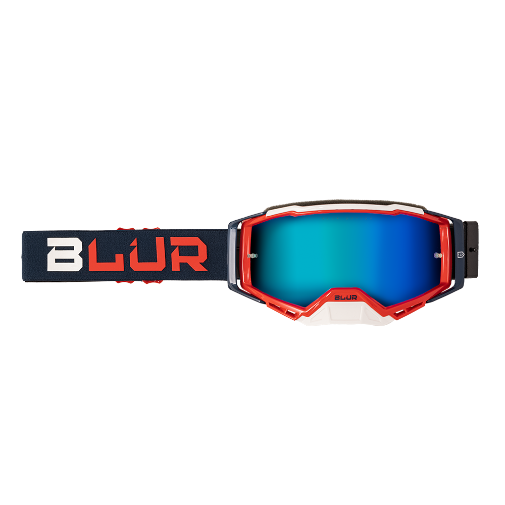 Blur B-40 Goggle Blue/Red w/Blue Lens