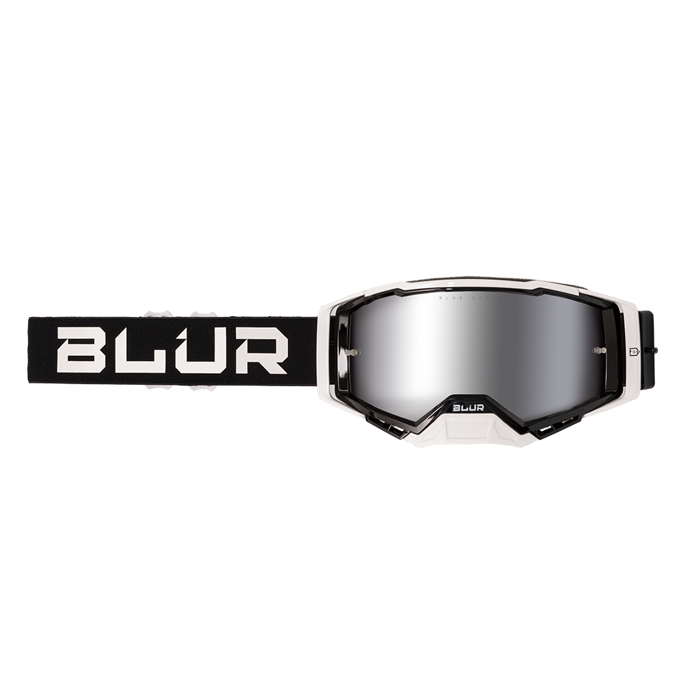 Blur B-40 Goggle Black/White w/Silver Lens