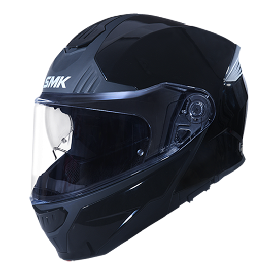 SMK Gullwing Black GL200 Modular Helmet